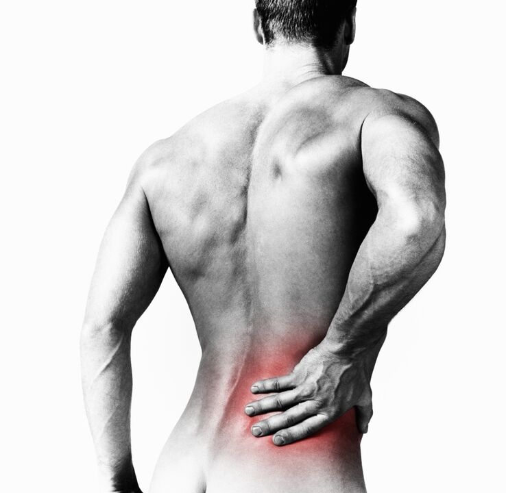 Low back pain in a man can be caused by many reasons. 